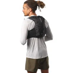 Gilet da trail Salomon Active Skin 4 Set Black Metal
