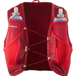 Gilet da trail Salomon Active Skin 12 Set Red Dahlia High Risk Red