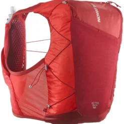 Gilet da trail Salomon Active Skin 12 Set Red Dahlia High Risk Red