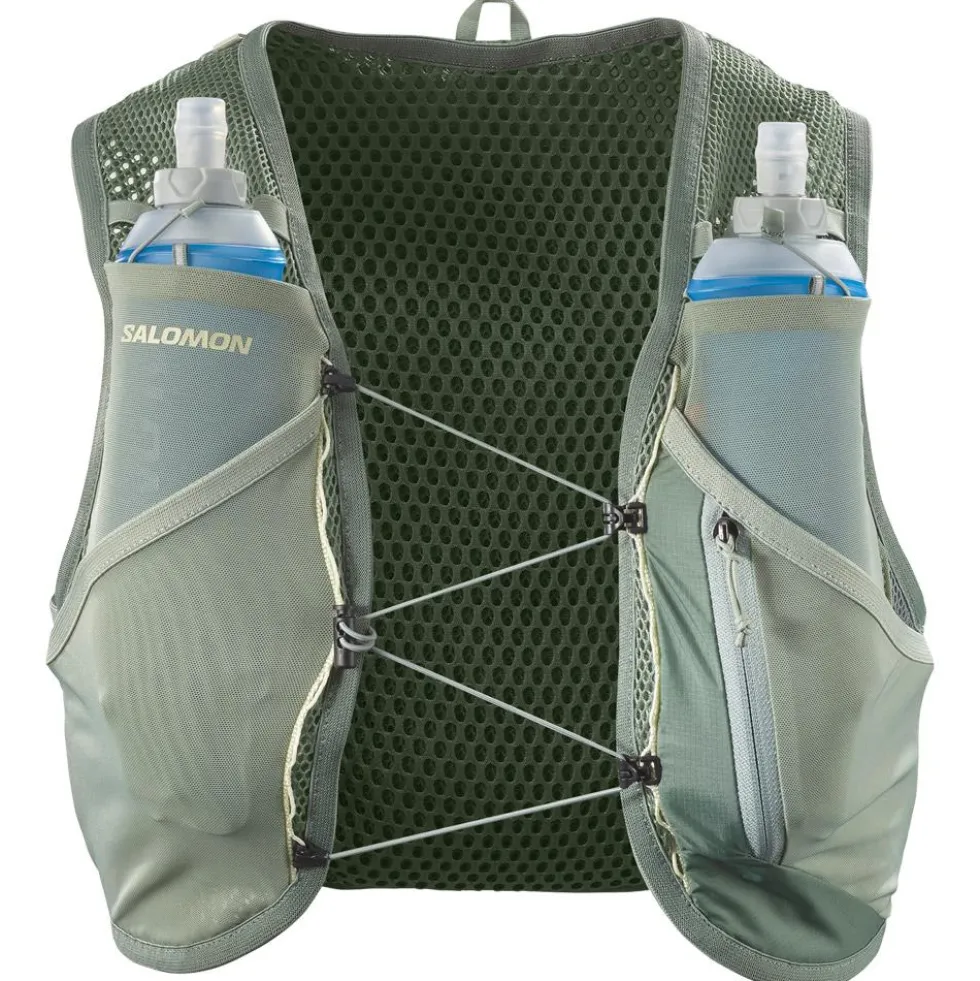 Gilet da trail Salomon Active Skin 8 Set Laurel Wreath Lily Pad Aloe Wash