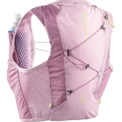 Gilet da trail Salomon Active Skin 4 Women Set Dusky Orchid Dawn Pink Butterfly