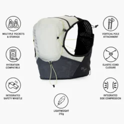 Gilet da trail Scott Endurance Tr' 6 Backpack Spray Grey Black