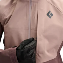Giubbotto tecnico Black Diamond W Recon Stretch Shell Pale Mauve Dark Mauve