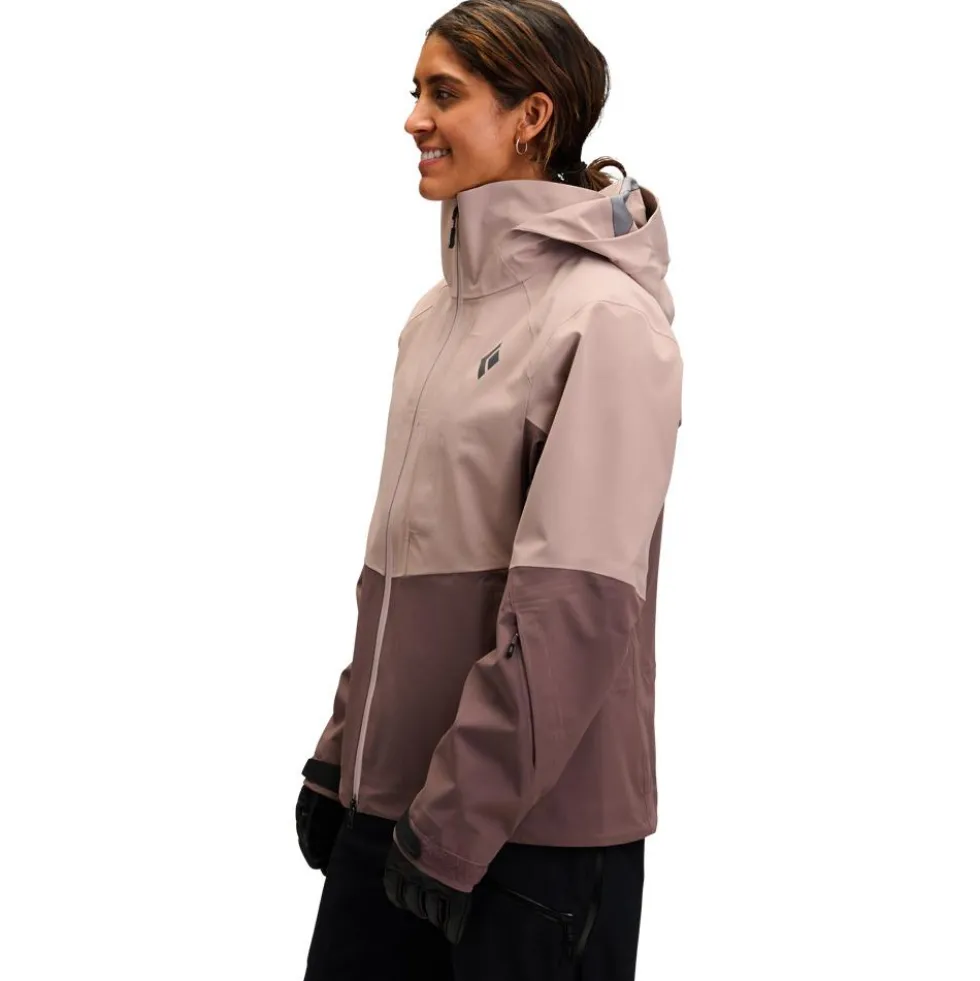 Giubbotto tecnico Black Diamond W Recon Stretch Shell Pale Mauve Dark Mauve