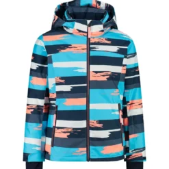 Giubbotto tecnico CMP Kid Girl Jacket Snaps Hood Topazio Bianco Lotus