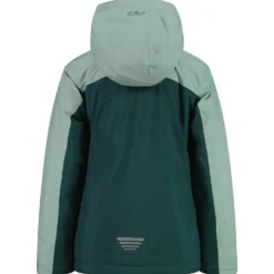 Giubbotto tecnico CMP Kid Girl Jacket Snaps Hood Trek Green