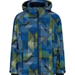 Giubbotto tecnico CMP Kid Jacket Snaps Hood Royal Blue Winter Sun