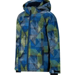 Giubbotto tecnico CMP Kid Jacket Snaps Hood Royal Blue Winter Sun