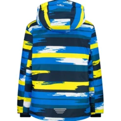 Giubbotto tecnico CMP Kid Jacket Snaps Hood Royal Blue Blue