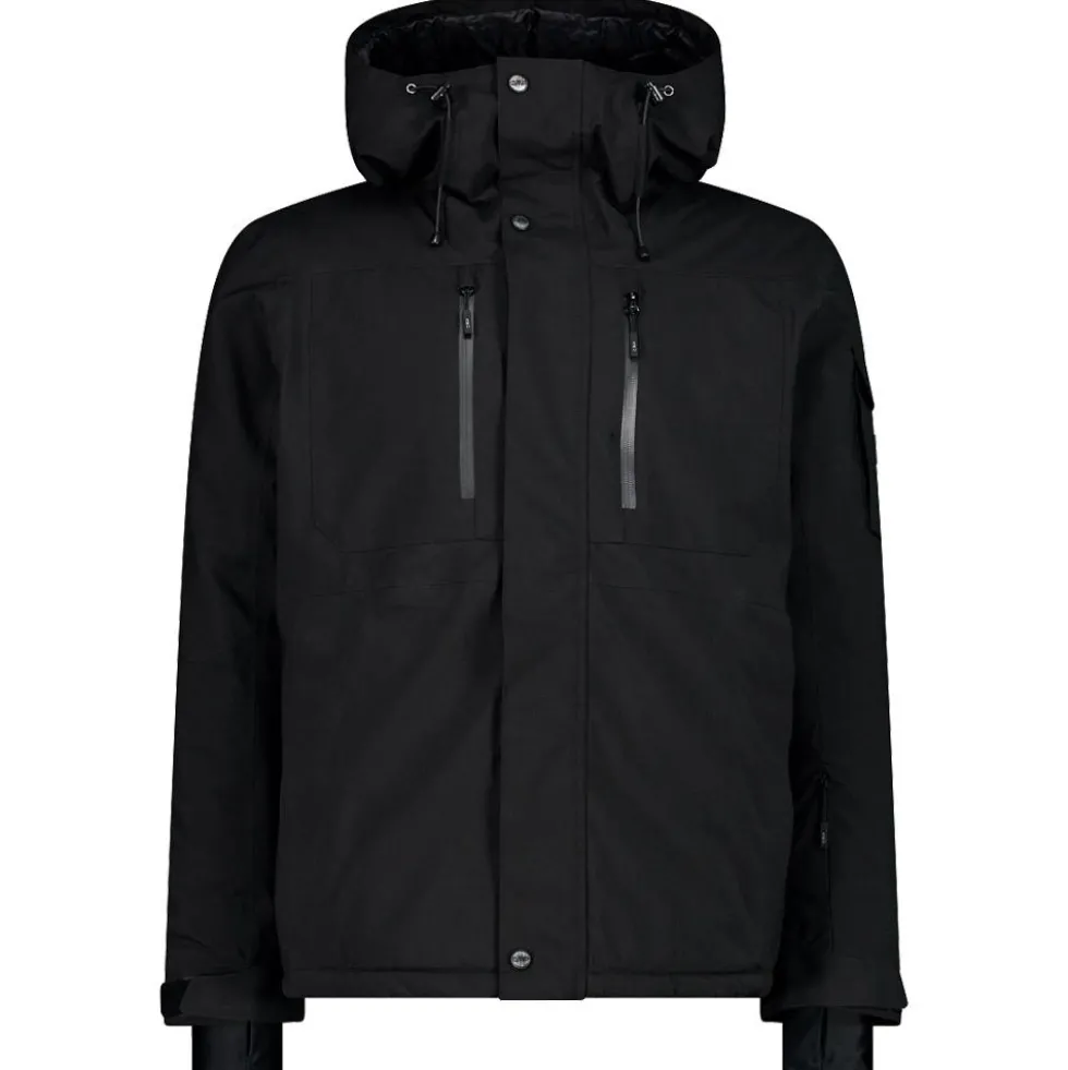 Giubbotto tecnico CMP Man Jacket Fix Hood Nero