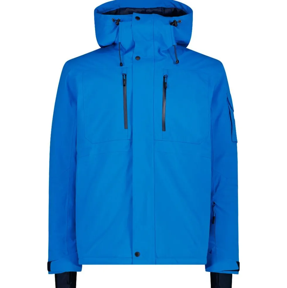 Giubbotto tecnico CMP Man Jacket Fix Hood Royal Blue