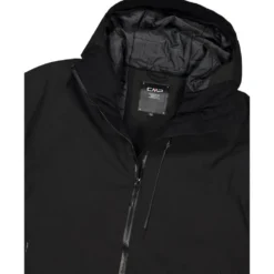 Giubbotto tecnico CMP Man Jacket Fix Hood Nero