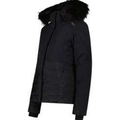 Giubbotto tecnico CMP Woman Jacket Zip Hood Nero