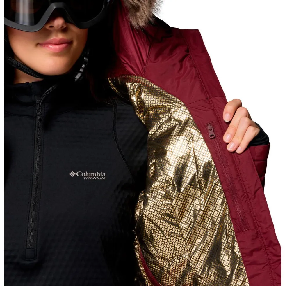 Giubbotto tecnico Columbia Bird Mountain III Insulated Rich Wine