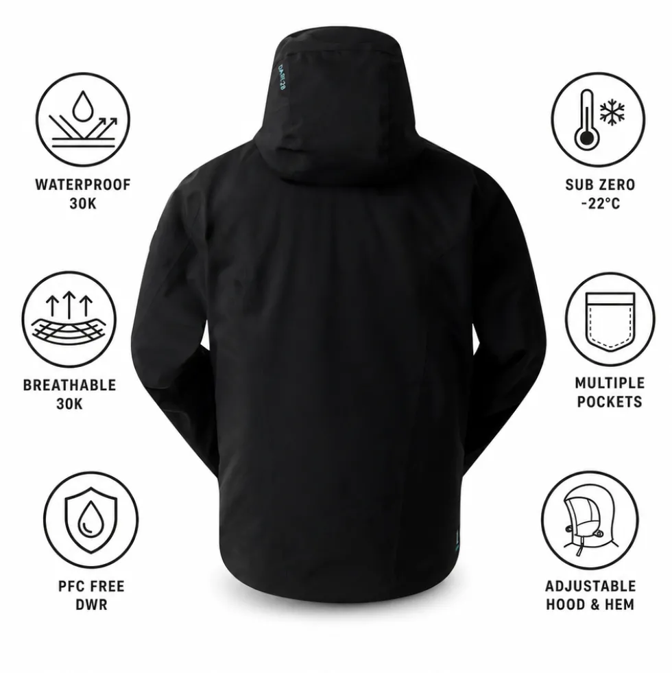 Giubbotto tecnico DARE2B Eagle III Jacket Black
