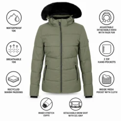 Giubbotto tecnico DARE2B Glamorize V Jacket Olivine Green