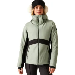 Giubbotto tecnico DARE2B W's Issy Glacier Green Black