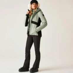 Giubbotto tecnico DARE2B W's Issy Glacier Green Black