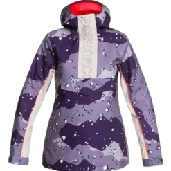 Giubbotto tecnico DC Envy Anorak Chocolate Chip Grapescale Camo