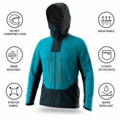 Giubbotto tecnico Dynafit TLT Dynastretch Storm Blue