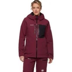 Giubbotto tecnico Mammut Stoney HS Thermo Hooded Jacket Women Vin Black