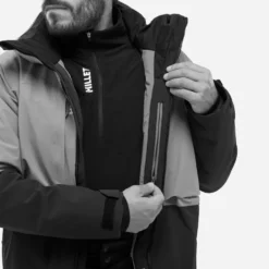 Giubbotto tecnico Millet Grands Montets Pro Jacket M Dark Denim Noir