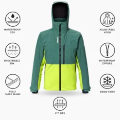 Giubbotto tecnico Millet Grands Montets Peak Jacket M Bottle Macaw Green