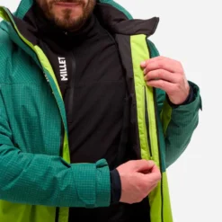 Giubbotto tecnico Millet Grands Montets Peak Jacket M Bottle Macaw Green