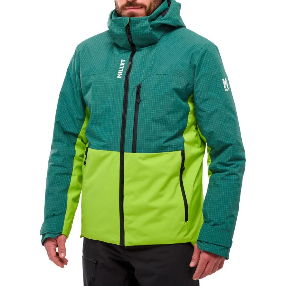 Giubbotto tecnico Millet Grands Montets Peak Jacket M Bottle Macaw Green