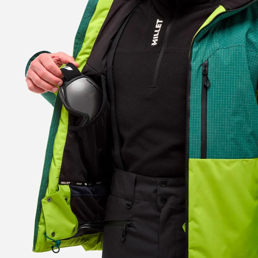 Giubbotto tecnico Millet Grands Montets Peak Jacket M Bottle Macaw Green