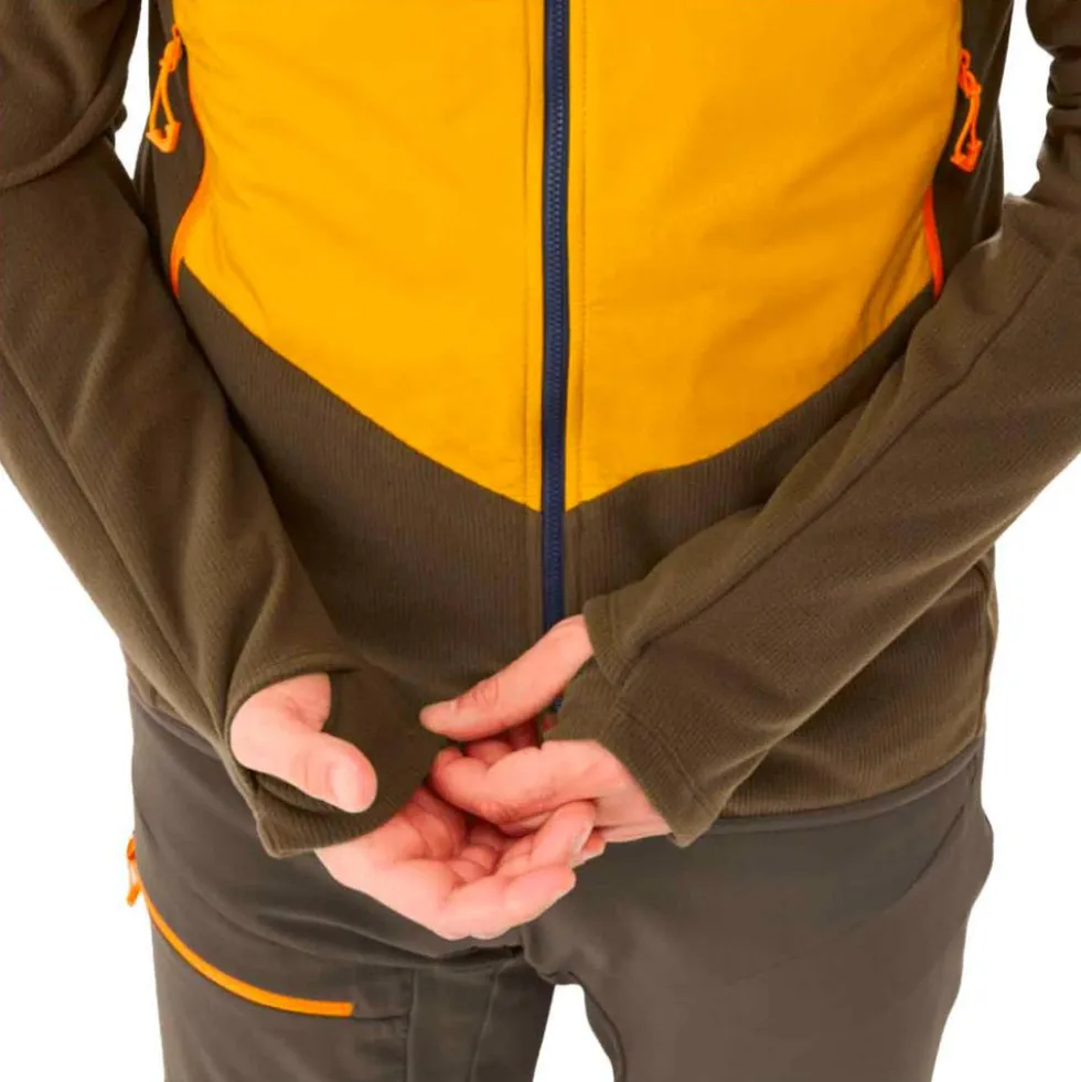 Giubbotto tecnico Millet Rutor Alpha Hoodie M Deep Jungle Safran