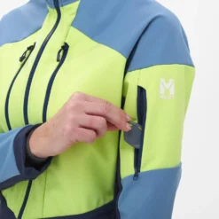 Giubbotto tecnico Millet White Shield Jkt W Saphir Limoncello