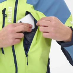 Giubbotto tecnico Millet White Shield Jkt W Saphir Limoncello
