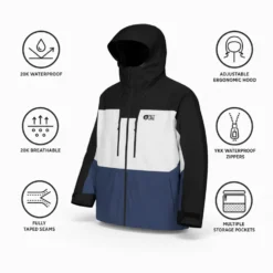Giubbotto tecnico Picture Object Black Vapor Grey