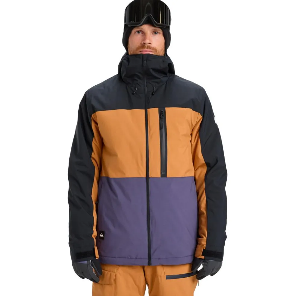 Giubbotto tecnico Quiksilver Sycamore Block 20K Jacket Almond