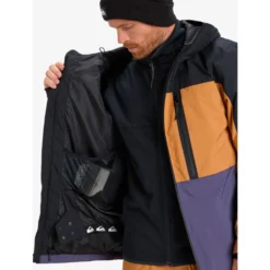 Giubbotto tecnico Quiksilver Sycamore Block 20K Jacket Almond