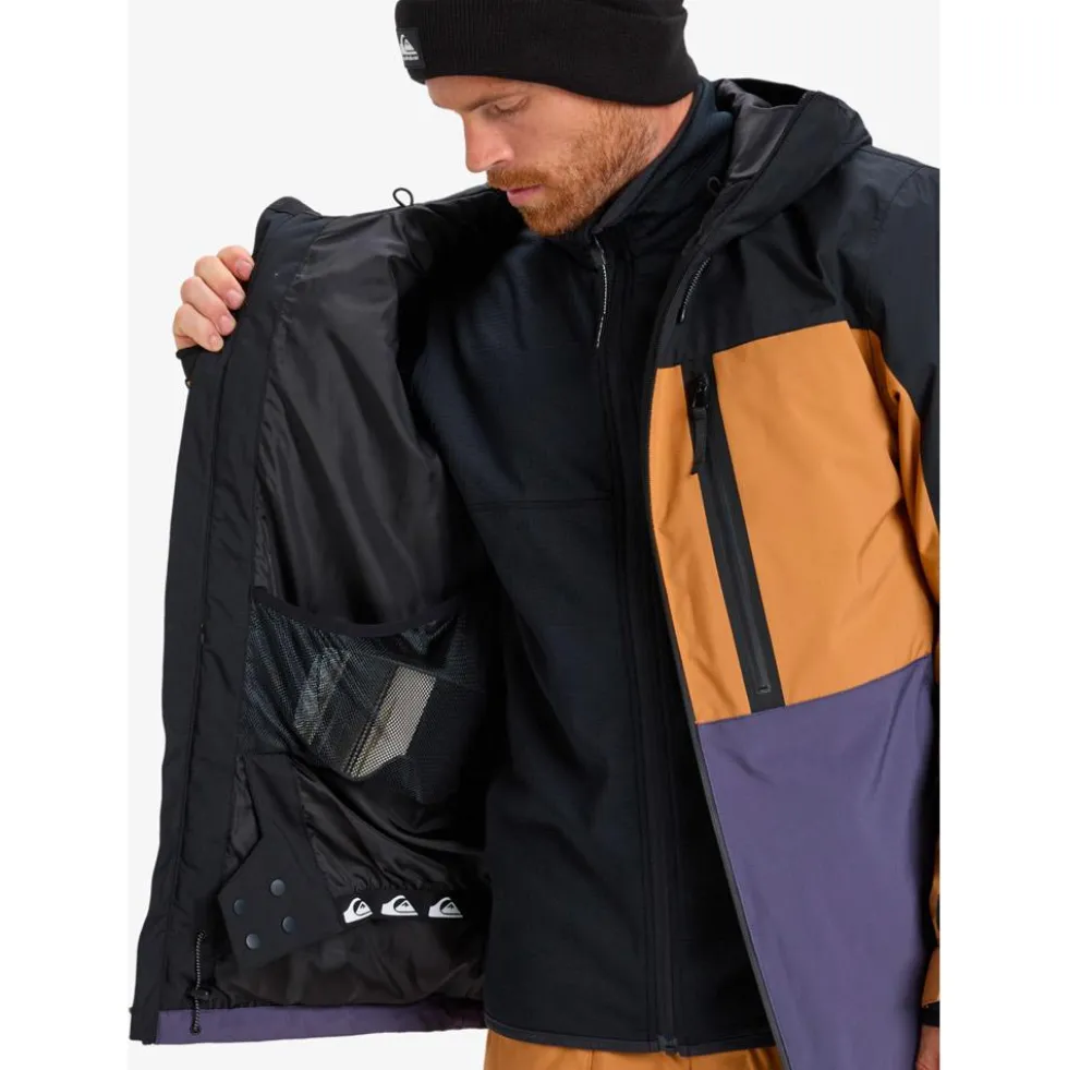 Giubbotto tecnico Quiksilver Sycamore Block 20K Jacket Almond