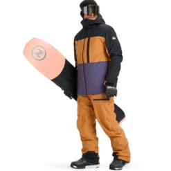 Giubbotto tecnico Quiksilver Sycamore Block 20K Jacket Almond