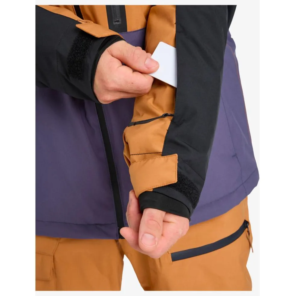 Giubbotto tecnico Quiksilver Sycamore Block 20K Jacket Almond