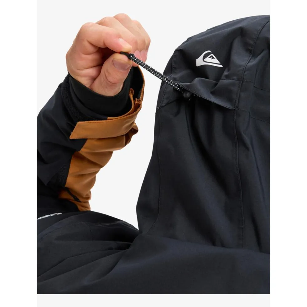 Giubbotto tecnico Quiksilver Sycamore Block 20K Jacket Almond