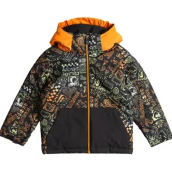 Giubbotto tecnico Quiksilver Little Mission Kids Jkt Chatter Celery