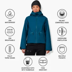 Giubbotto tecnico Rossignol W Rochrun Insulated Jacket Deep Lake