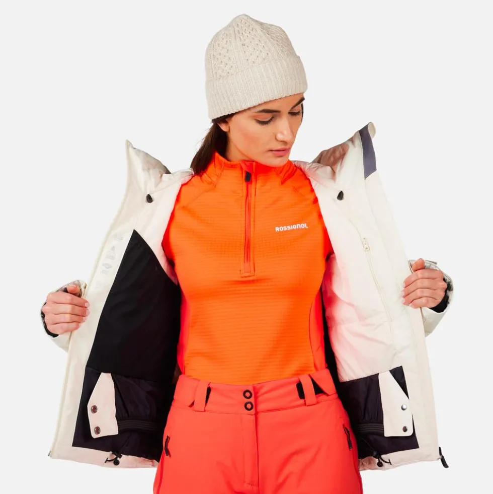 Giubbotto tecnico Rossignol W Rochrun Insulated Jacket Nature White