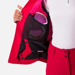 Giubbotto tecnico Rossignol W Strawpile Jkt Ruby Red
