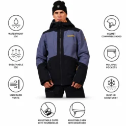 Giubbotto tecnico Rossignol Rochrun Insulated Jacket True Night Blue