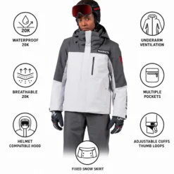 Giubbotto tecnico Rossignol Hero Velika Insulated Jacket Soft Grey