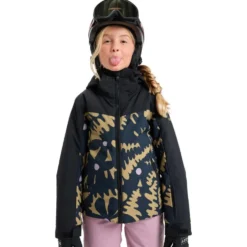 Giubbotto tecnico Roxy Free Jet Block Girl Jacket Fennel Seed Big Flower Rg