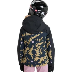 Giubbotto tecnico Roxy Free Jet Block Girl Jacket Fennel Seed Big Flower Rg