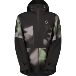Giubbotto tecnico Scott M's Vertic Ripstop 3L Jacket Evening Greyprint Black