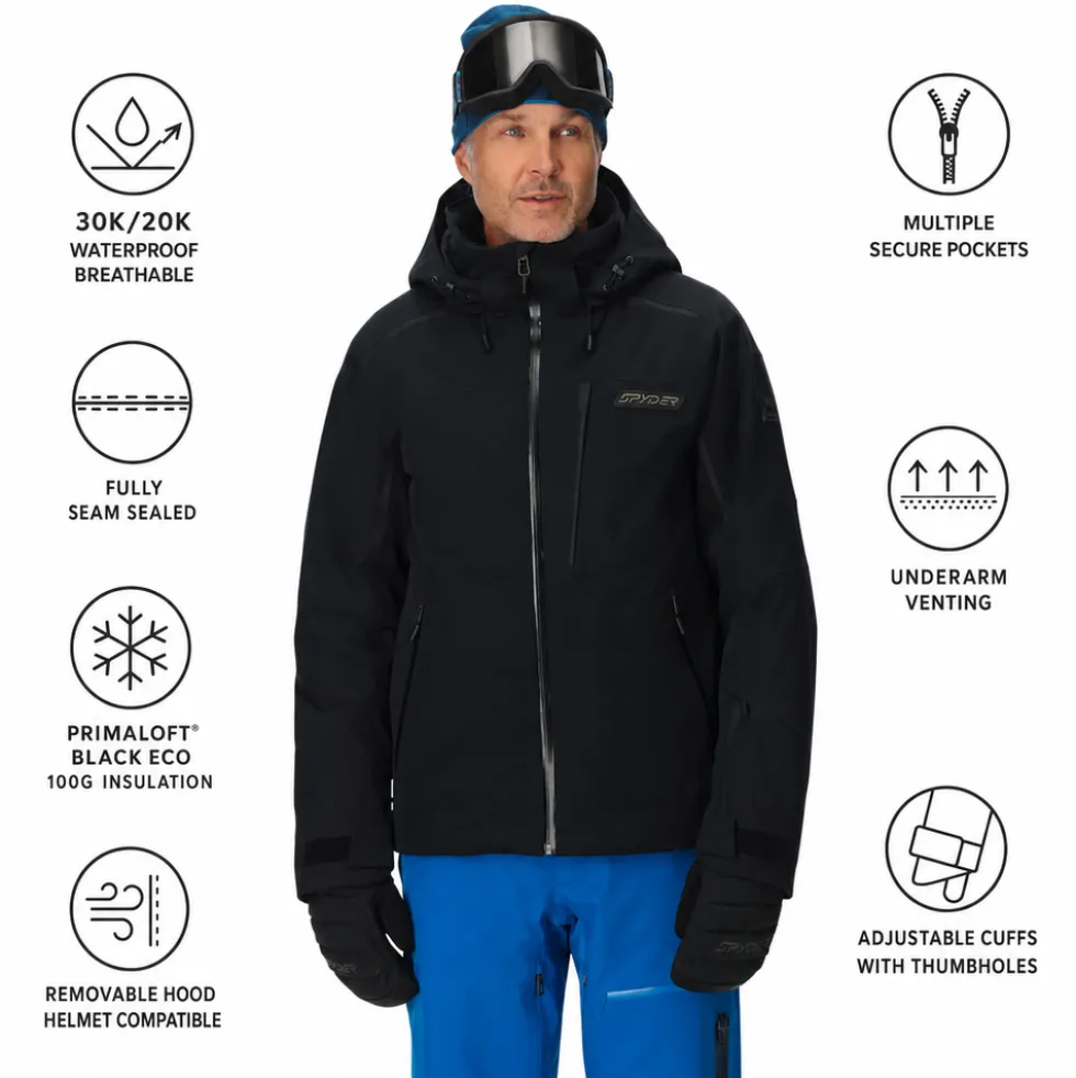 Giubbotto tecnico Spyder Leader Jacket Black